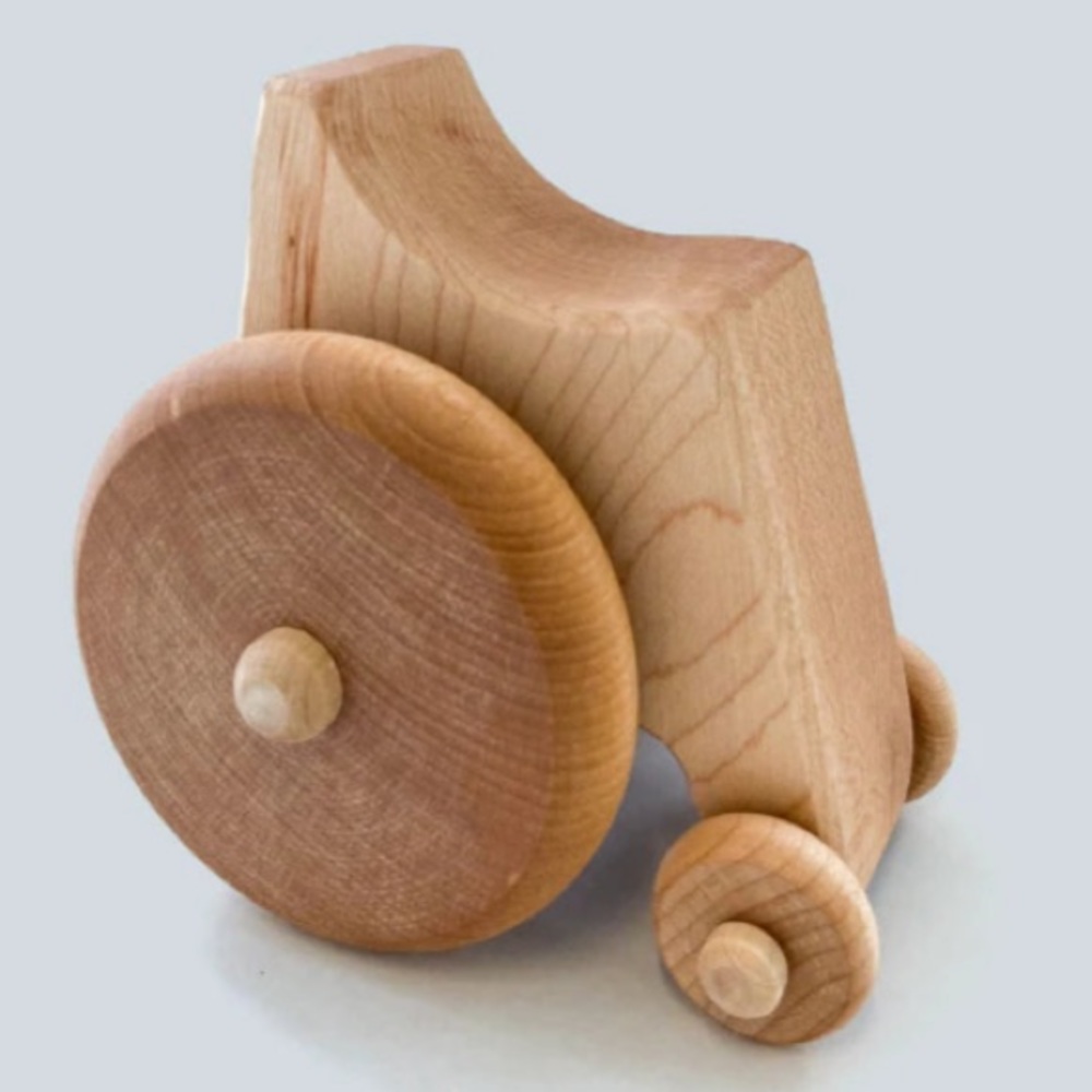 Montessori Big Wheel Little Wheel by LOCKWOOD wooden push car toy